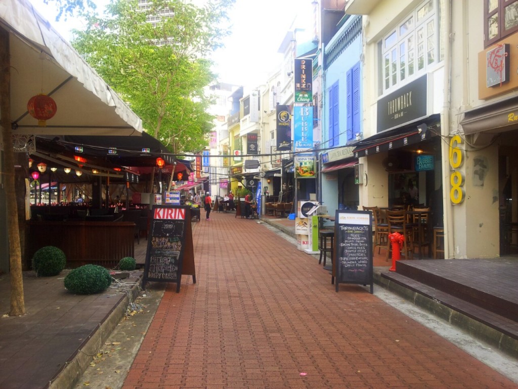 Restaurantes e bares na Boat Quay em Singapura
