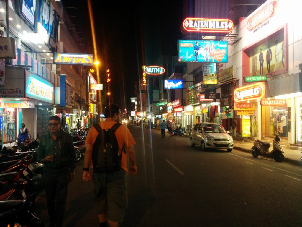 Pondicherry by night, India